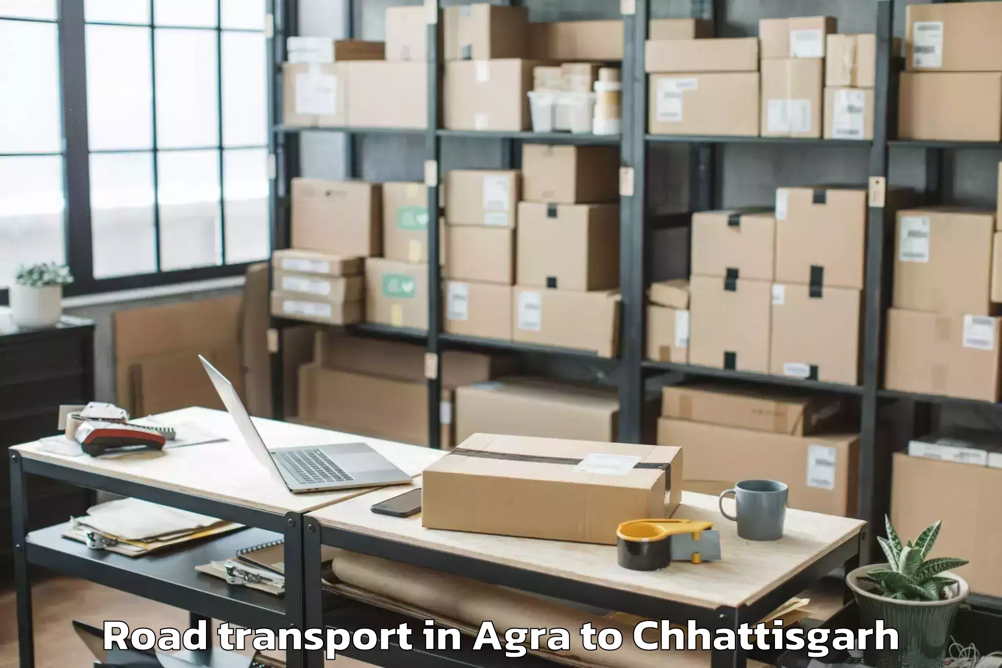 Trusted Agra to Kunkuri Road Transport